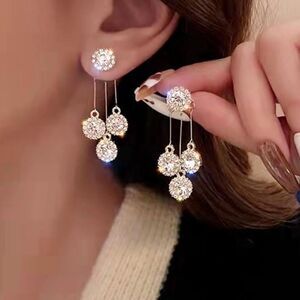 Dazzling Crystal Cluster Earrings